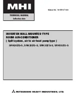 Mitsubishi Heavy Industries SRK63ZE-SS Tech  Manual preview