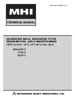 Mitsubishi Heavy Industries SRK63ZR-S Technical Manual preview