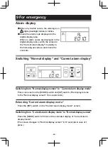 Предварительный просмотр 70 страницы Mitsubishi Heavy Industries TU85SAE Operation Manual