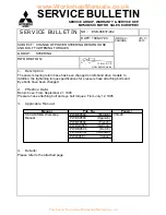 Предварительный просмотр 14 страницы Mitsubishi MOTORS CARISMA 1996 Service Bulletin