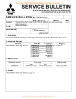 Предварительный просмотр 89 страницы Mitsubishi MOTORS CARISMA 1996 Service Bulletin