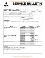 Предварительный просмотр 100 страницы Mitsubishi MOTORS CARISMA 1996 Service Bulletin