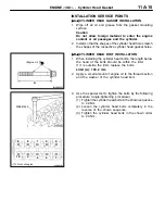 Предварительный просмотр 21 страницы Mitsubishi MOTORS Colt 2000 Workshop Manual Supplement