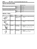 Предварительный просмотр 34 страницы Mitsubishi MOTORS Colt 2000 Workshop Manual Supplement