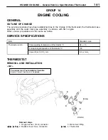 Предварительный просмотр 197 страницы Mitsubishi MOTORS Colt 2000 Workshop Manual Supplement