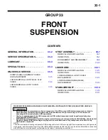 Предварительный просмотр 163 страницы Mitsubishi MOTORS Lancer 2004 Workshop Manual