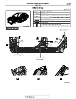 Предварительный просмотр 131 страницы Mitsubishi MOTORS Lancer Evolution 2008 Body Repair Manual