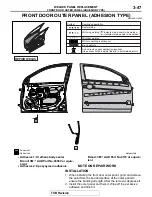 Предварительный просмотр 155 страницы Mitsubishi MOTORS Lancer Evolution 2008 Body Repair Manual