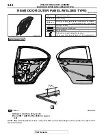 Предварительный просмотр 156 страницы Mitsubishi MOTORS Lancer Evolution 2008 Body Repair Manual