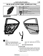 Предварительный просмотр 157 страницы Mitsubishi MOTORS Lancer Evolution 2008 Body Repair Manual