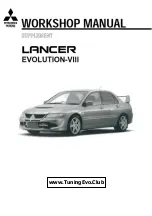 Mitsubishi MOTORS Lancer Evolution-VIII Workshop Manual preview