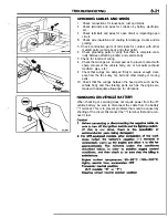 Предварительный просмотр 21 страницы Mitsubishi MOTORS Laser 1991 Service Manual