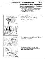 Предварительный просмотр 173 страницы Mitsubishi MOTORS Laser 1991 Service Manual