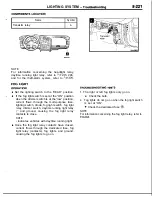 Предварительный просмотр 221 страницы Mitsubishi MOTORS Laser 1991 Service Manual