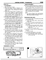 Предварительный просмотр 233 страницы Mitsubishi MOTORS Laser 1991 Service Manual