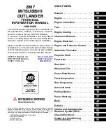 Предварительный просмотр 473 страницы Mitsubishi MOTORS Outlander 2007 Service Manual, Technical Information & Body Repair Manual Data