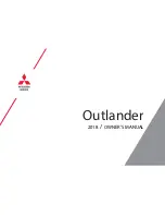 Mitsubishi MOTORS Outlander 2018 Owner'S Manual предпросмотр