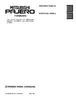 Предварительный просмотр 118 страницы Mitsubishi MOTORS Pajero 2001 Workshop Manual Supplement