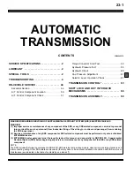 Preview for 461 page of Mitsubishi MOTORS Space Runner 1998 Workshop Manual