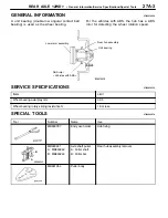 Preview for 569 page of Mitsubishi MOTORS Space Runner 1998 Workshop Manual