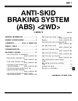 Preview for 689 page of Mitsubishi MOTORS Space Runner 1998 Workshop Manual