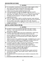 Предварительный просмотр 5 страницы Mitsubishi 13J851 User Manual