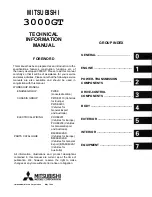 Предварительный просмотр 3 страницы Mitsubishi 1993 3000GT Technical Information Manual