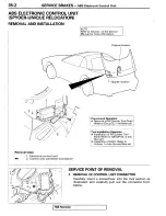 Предварительный просмотр 36 страницы Mitsubishi 1995 3000GT Spyder Service Manual Supplement