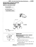 Предварительный просмотр 243 страницы Mitsubishi 1995 3000GT Spyder Service Manual Supplement