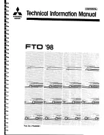 Mitsubishi 1998 FTO Technical Information Manual preview