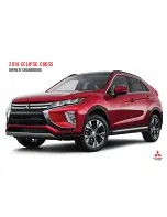 Mitsubishi 2018 ECLIPSE CROSS Owner'S Handbook Manual предпросмотр