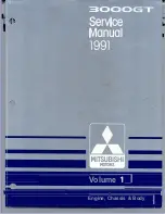 Предварительный просмотр 1 страницы Mitsubishi 3000GT 1991 Service Manual