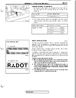 Предварительный просмотр 15 страницы Mitsubishi 3000GT 1991 Service Manual