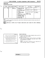 Предварительный просмотр 217 страницы Mitsubishi 3000GT 1991 Service Manual