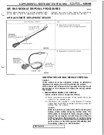 Предварительный просмотр 1079 страницы Mitsubishi 3000GT 1991 Service Manual