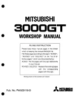 Mitsubishi 3000GT 1994 Workshop Manual предпросмотр