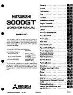 Предварительный просмотр 7 страницы Mitsubishi 3000GT 1994 Workshop Manual