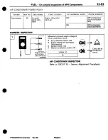 Предварительный просмотр 165 страницы Mitsubishi 3000GT 1994 Workshop Manual