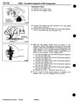 Предварительный просмотр 186 страницы Mitsubishi 3000GT 1994 Workshop Manual