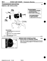 Предварительный просмотр 406 страницы Mitsubishi 3000GT 1994 Workshop Manual