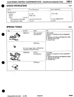 Предварительный просмотр 427 страницы Mitsubishi 3000GT 1994 Workshop Manual