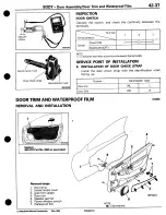 Предварительный просмотр 639 страницы Mitsubishi 3000GT 1994 Workshop Manual