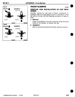 Предварительный просмотр 656 страницы Mitsubishi 3000GT 1994 Workshop Manual