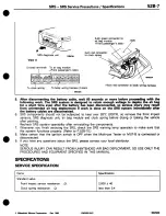 Предварительный просмотр 721 страницы Mitsubishi 3000GT 1994 Workshop Manual