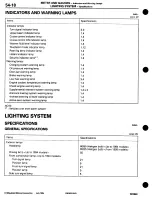 Предварительный просмотр 828 страницы Mitsubishi 3000GT 1994 Workshop Manual