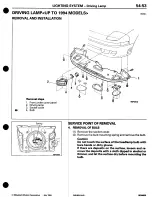 Предварительный просмотр 879 страницы Mitsubishi 3000GT 1994 Workshop Manual