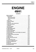 Mitsubishi 4M41 User Manual preview