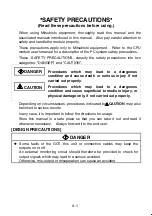 Предварительный просмотр 3 страницы Mitsubishi A8GT-50KBF User Manual