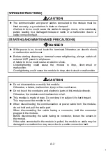 Предварительный просмотр 5 страницы Mitsubishi A8GT-50KBF User Manual