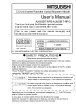 Mitsubishi aj65sbt-rpg User Manual preview